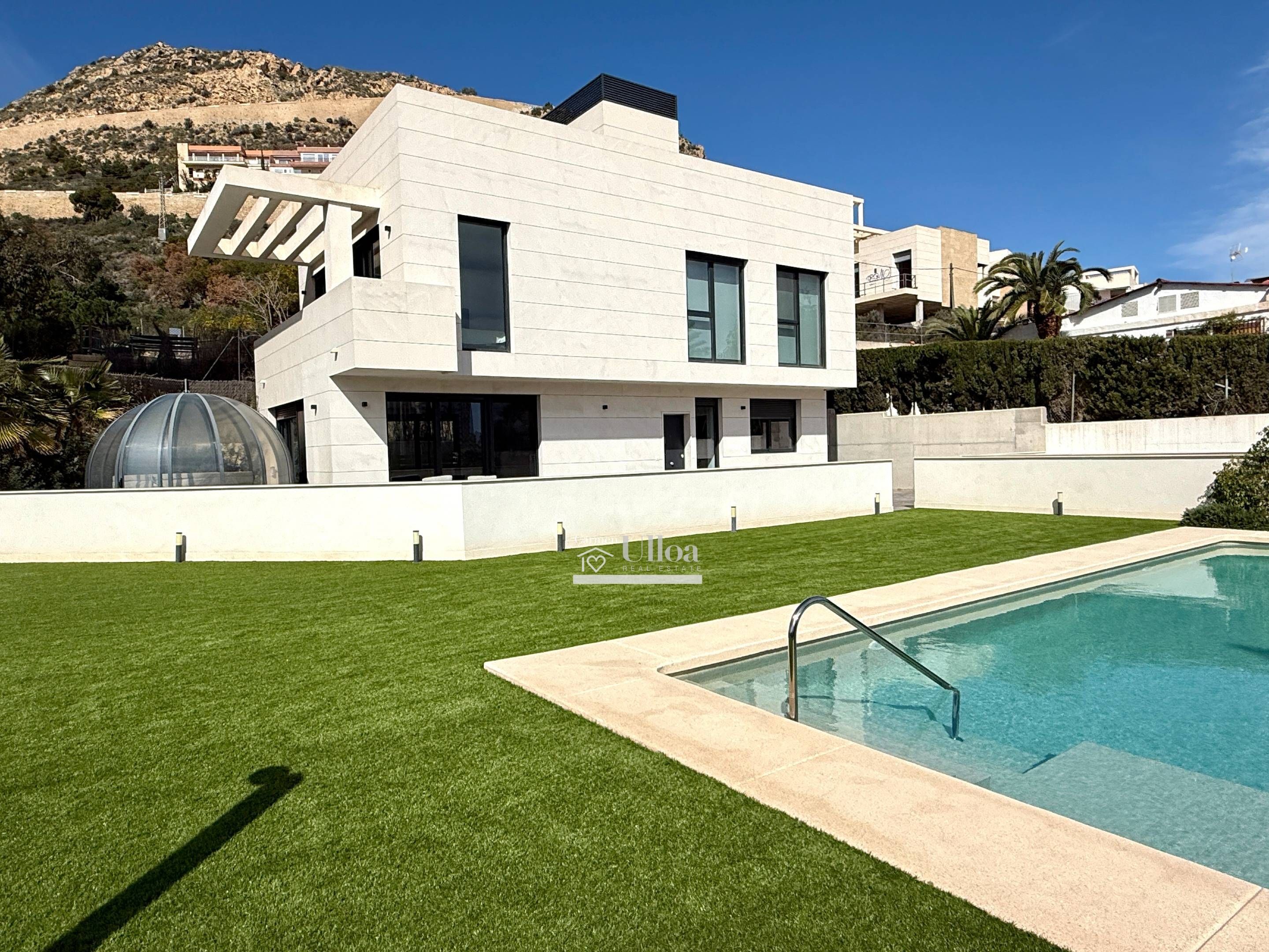 Exterior view of House or chalet for sale in Alicante / Alacant  with Air Conditioner, Heating and Private garden