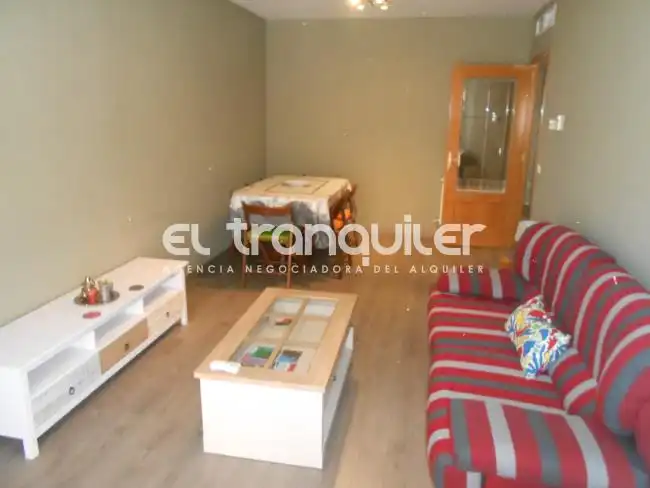 Wohnzimmer von Wohnung zur Miete in Madrid mit Klimaanlage, Terrasse und Möbliert