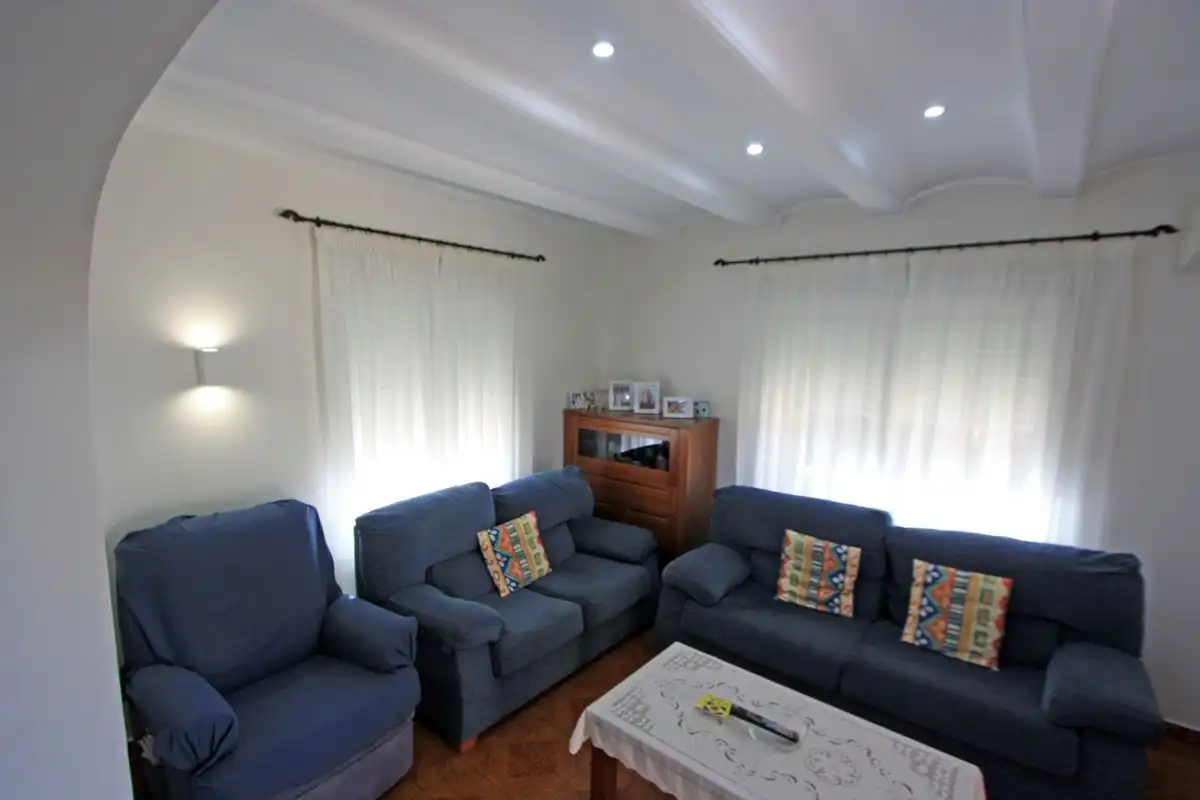 Sala de estar de Casa o chalet en venta en Dénia con Aire acondicionado, Jardín privado y Trastero