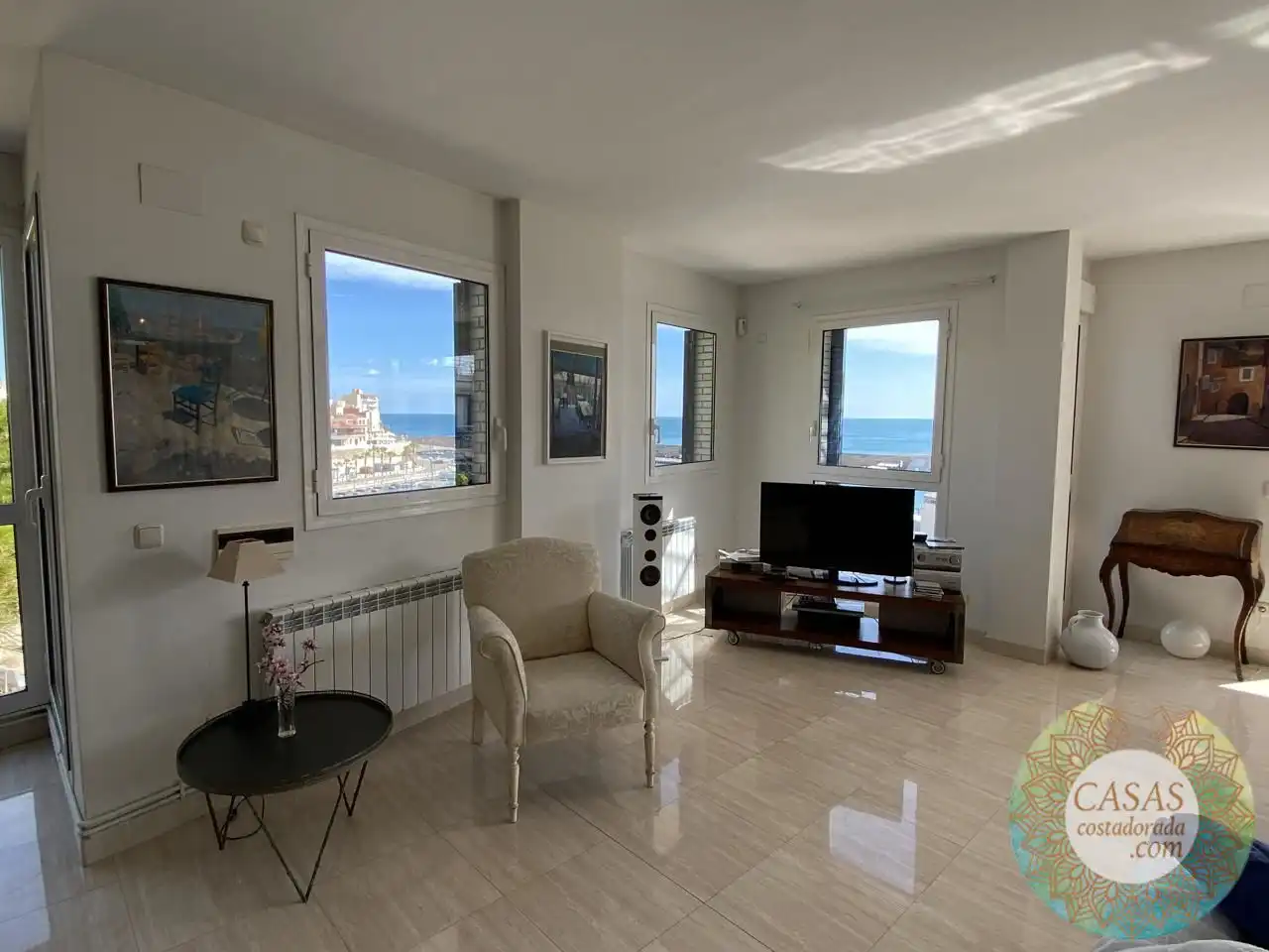 Wohnzimmer von Dachboden zum Verkauf in L'Ametlla de Mar  mit Klimaanlage und Abstellraum