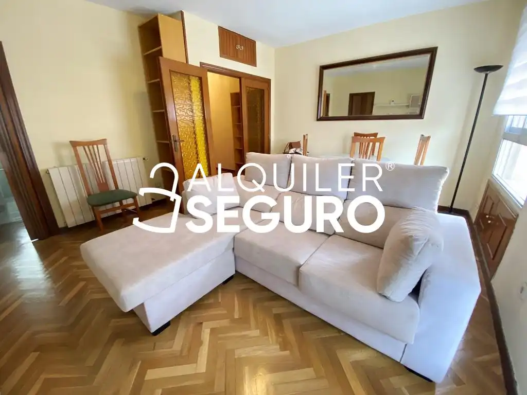 Living room of Flat for rent in Madrid  with Heating, Terrace and Furnished