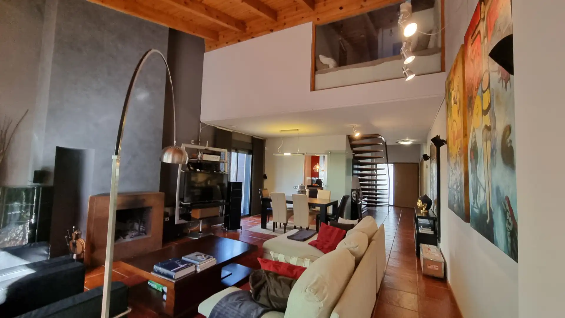 Living room of Houses for sale in Moralzarzal  with Heating, Private garden and Storage room