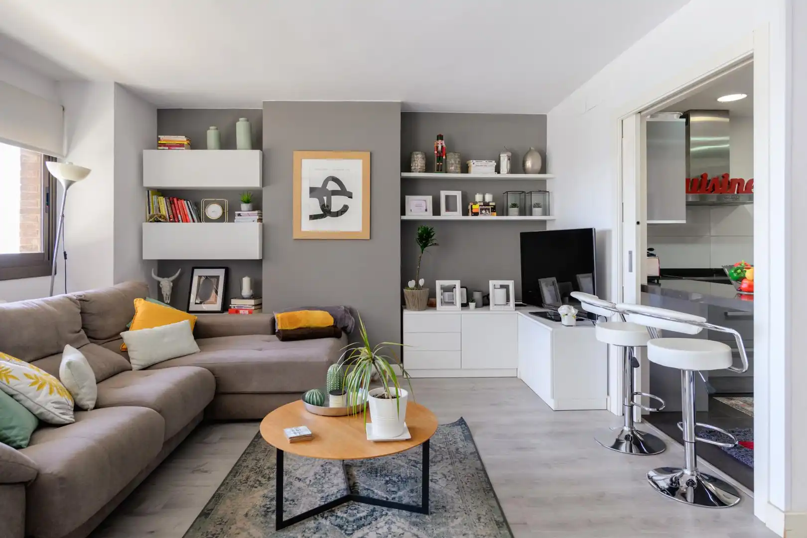 Sala de estar de Piso en venta en Esplugues de Llobregat con Calefacción y Jardín privado