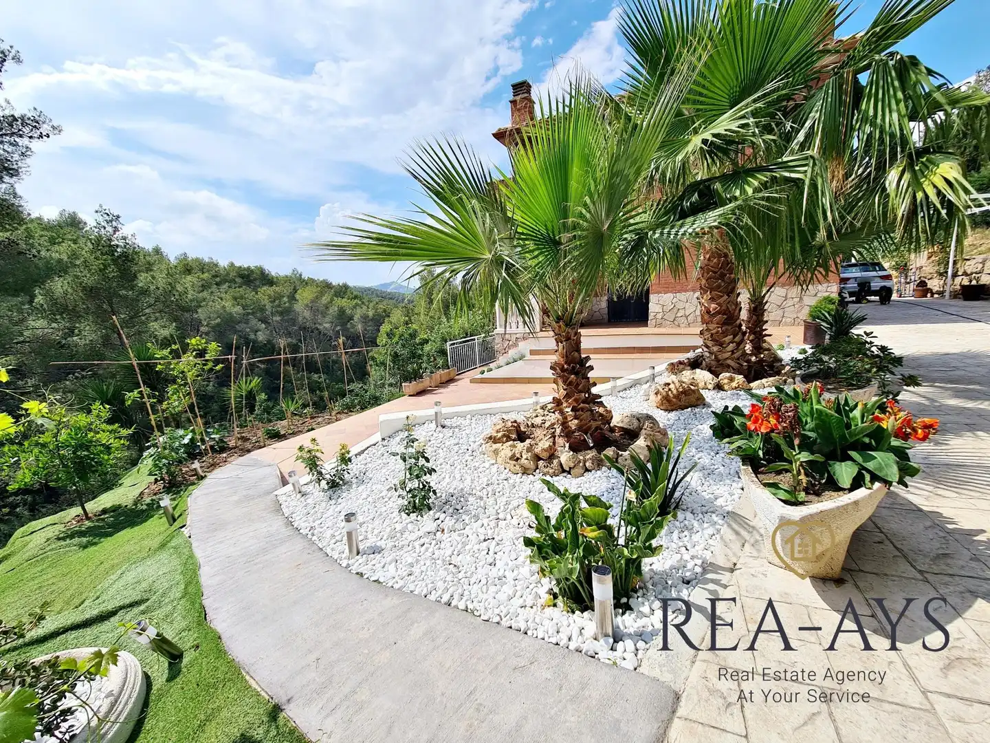 Jardín de Casa o chalet en venta en Cervelló con Aire acondicionado, Calefacción y Jardín privado