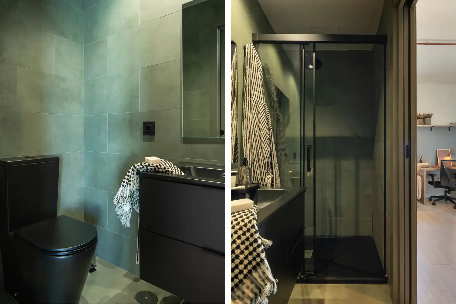 Baño de Estudio de alquiler en Armilla con Aire acondicionado, Amueblado y Microondas