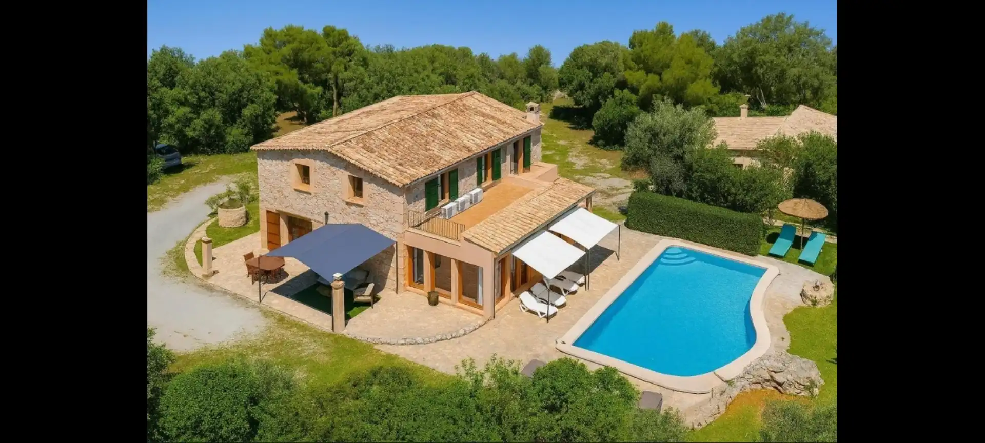 Vista exterior de Finca rústica en venta en Pollença con Terraza y Piscina
