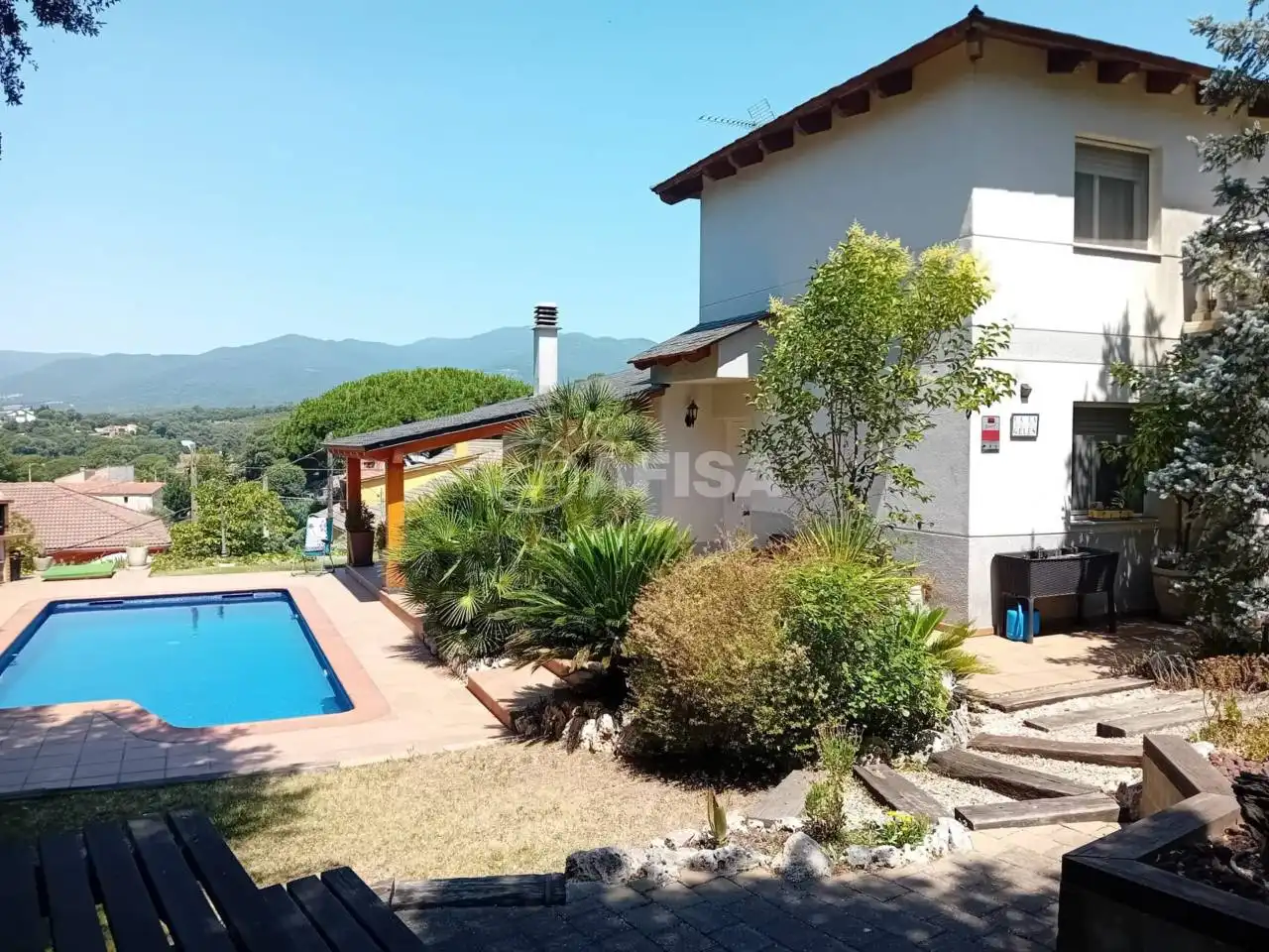 Exterior view of Houses for sale in Sant Pere de Vilamajor  with Air Conditioner, Heating and Private garden