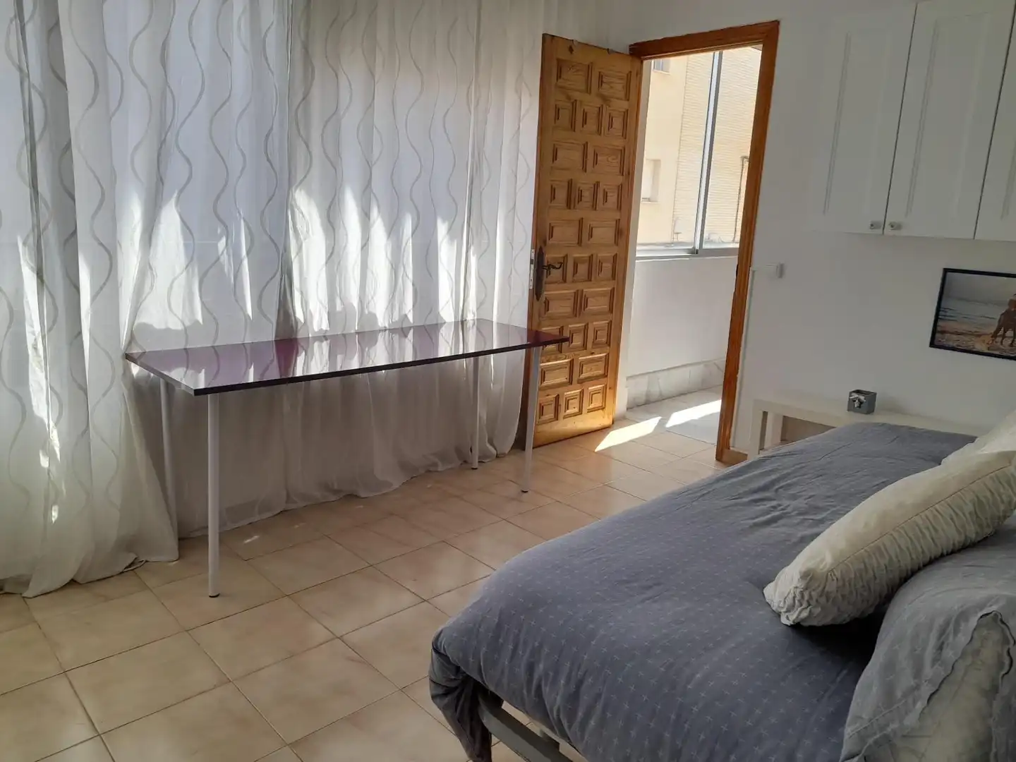 Schlafzimmer von Dachboden zum Verkauf in San Pedro del Pinatar mit Klimaanlage, Privatgarten und Terrasse