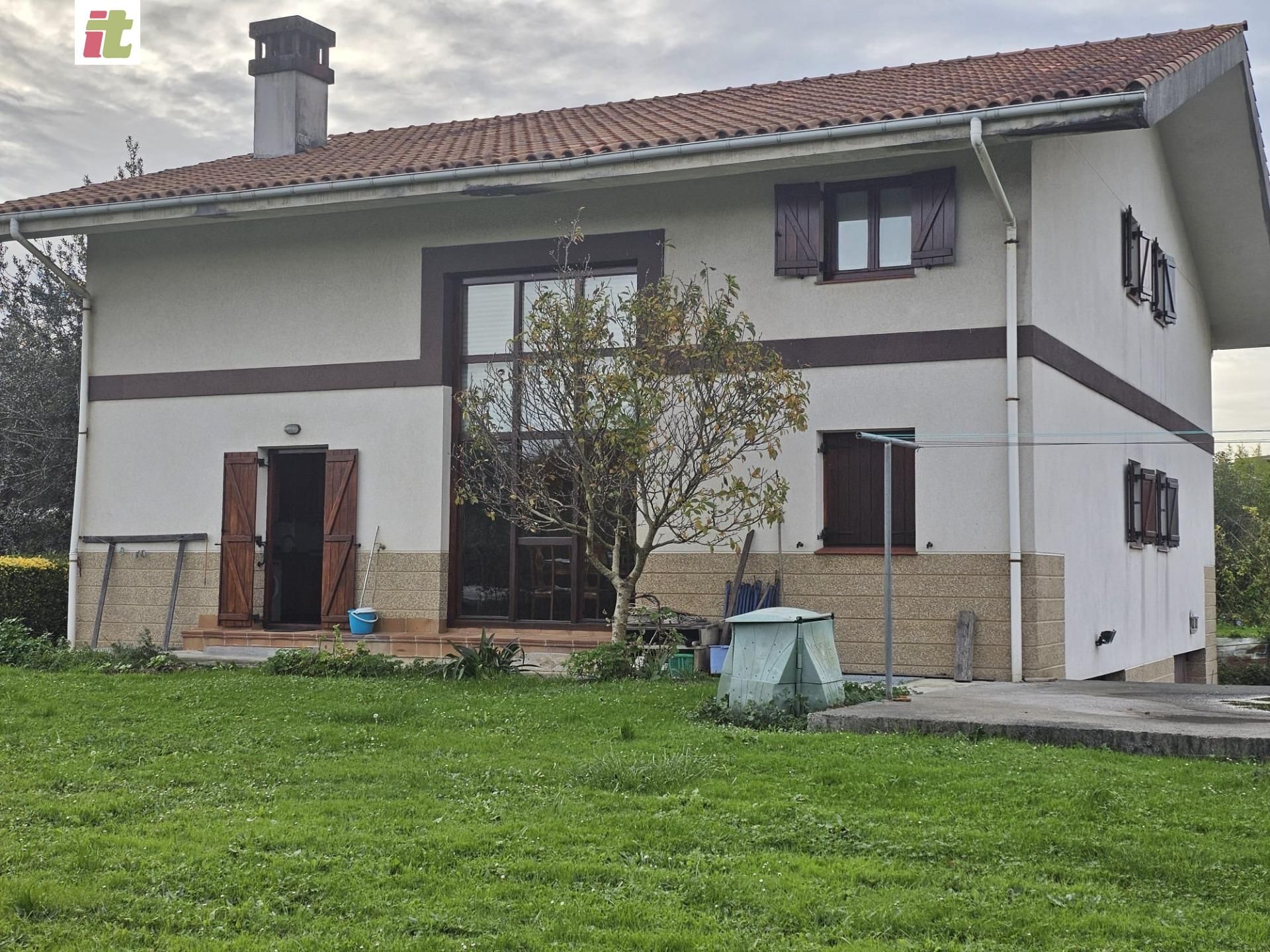 Exterior view of Single-family semi-detached for sale in Urduliz  with Heating, Private garden and Terrace