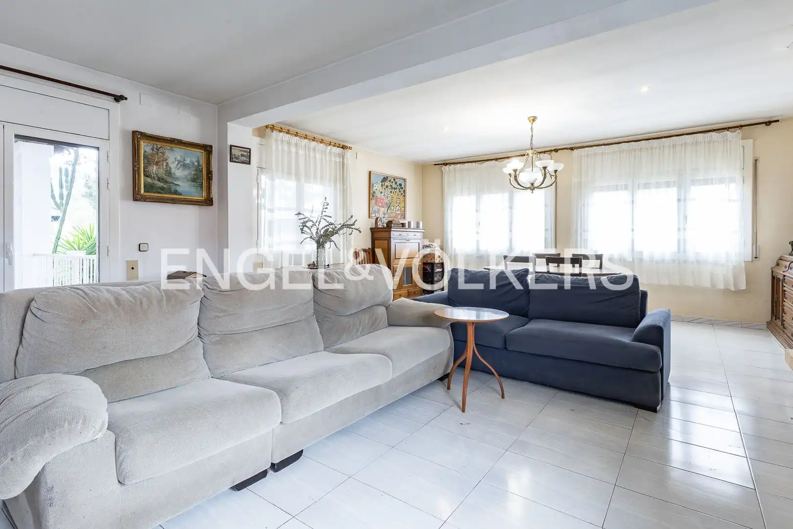 Sala de estar de Casa o chalet en venta en Vilassar de Dalt con Aire acondicionado, Calefacción y Jardín privado