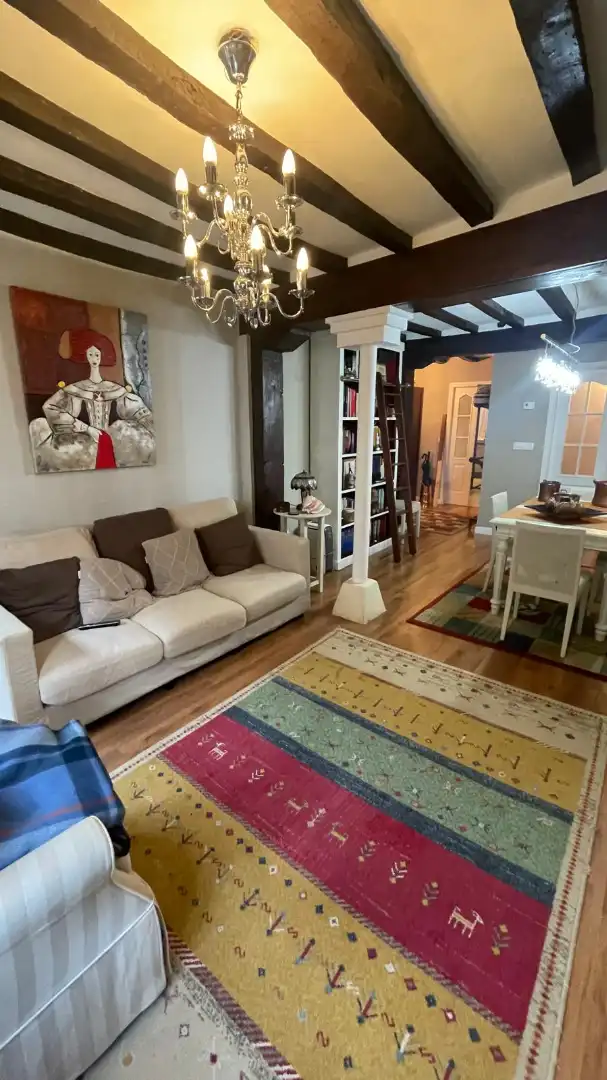 Living room of Flat for rent in Castro-Urdiales  with Heating, Furnished and Balcony