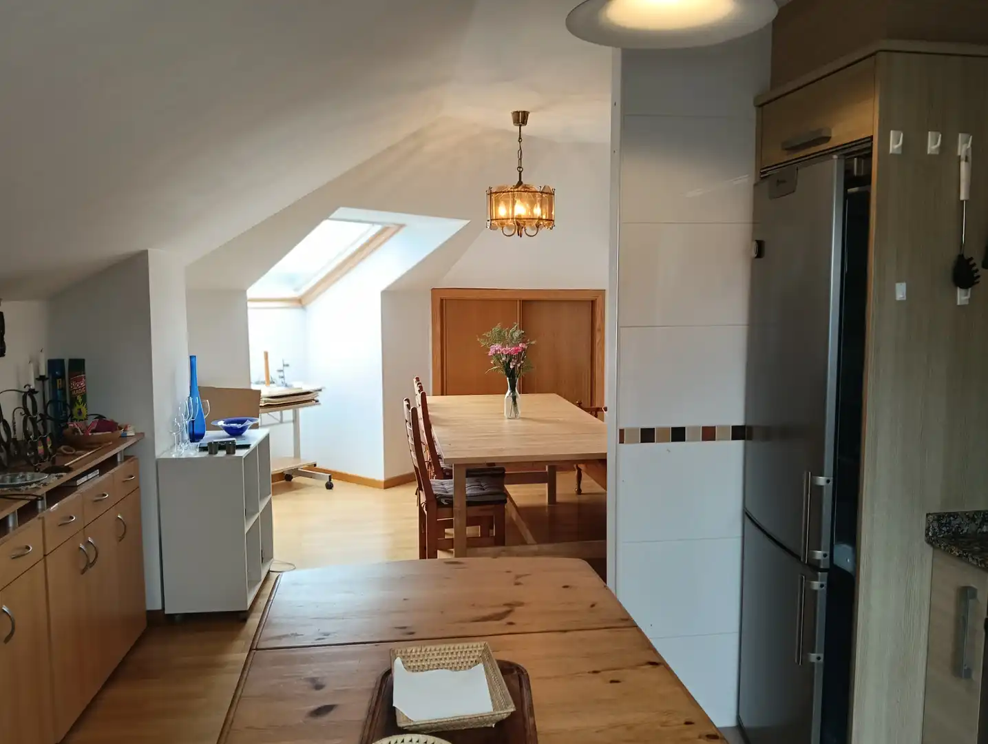 Esszimmer von Dachboden zum Verkauf in Oza dos Ríos mit Abstellraum