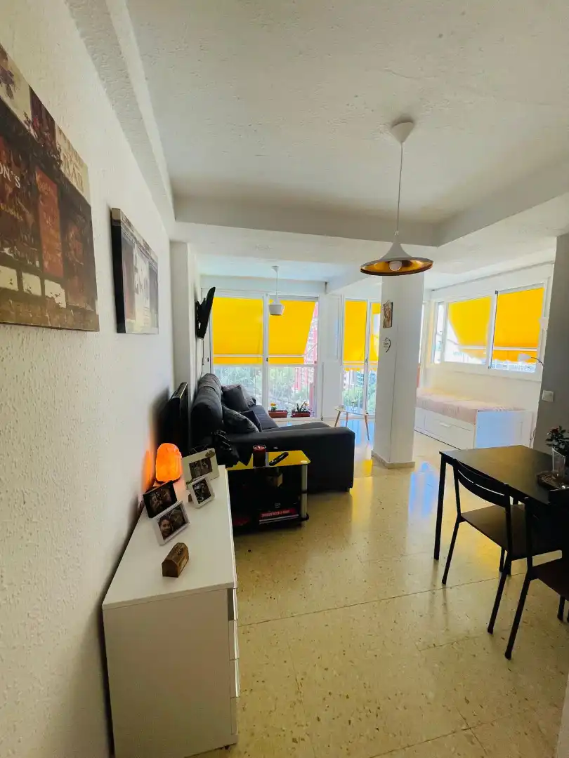 Living room of Apartments for sale in Benidorm  with Air Conditioner, Terrace and Furnished