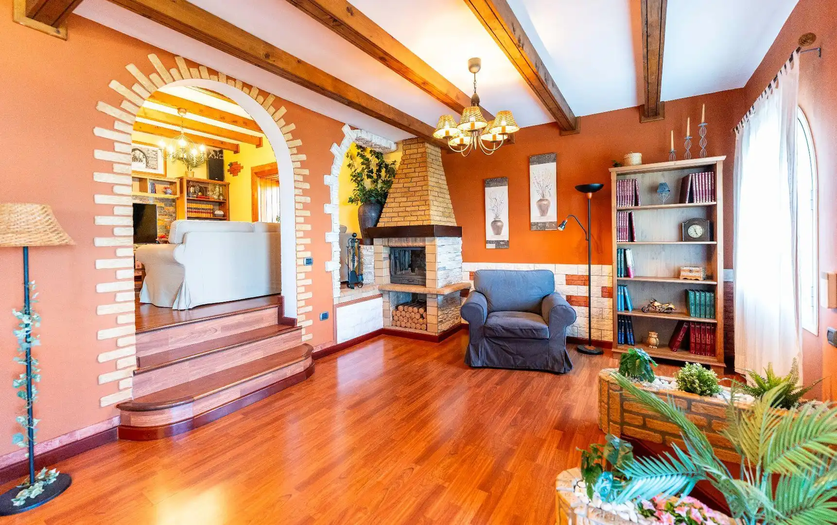 Living room of Houses for sale in La Orotava  with Heating, Private garden and Storage room