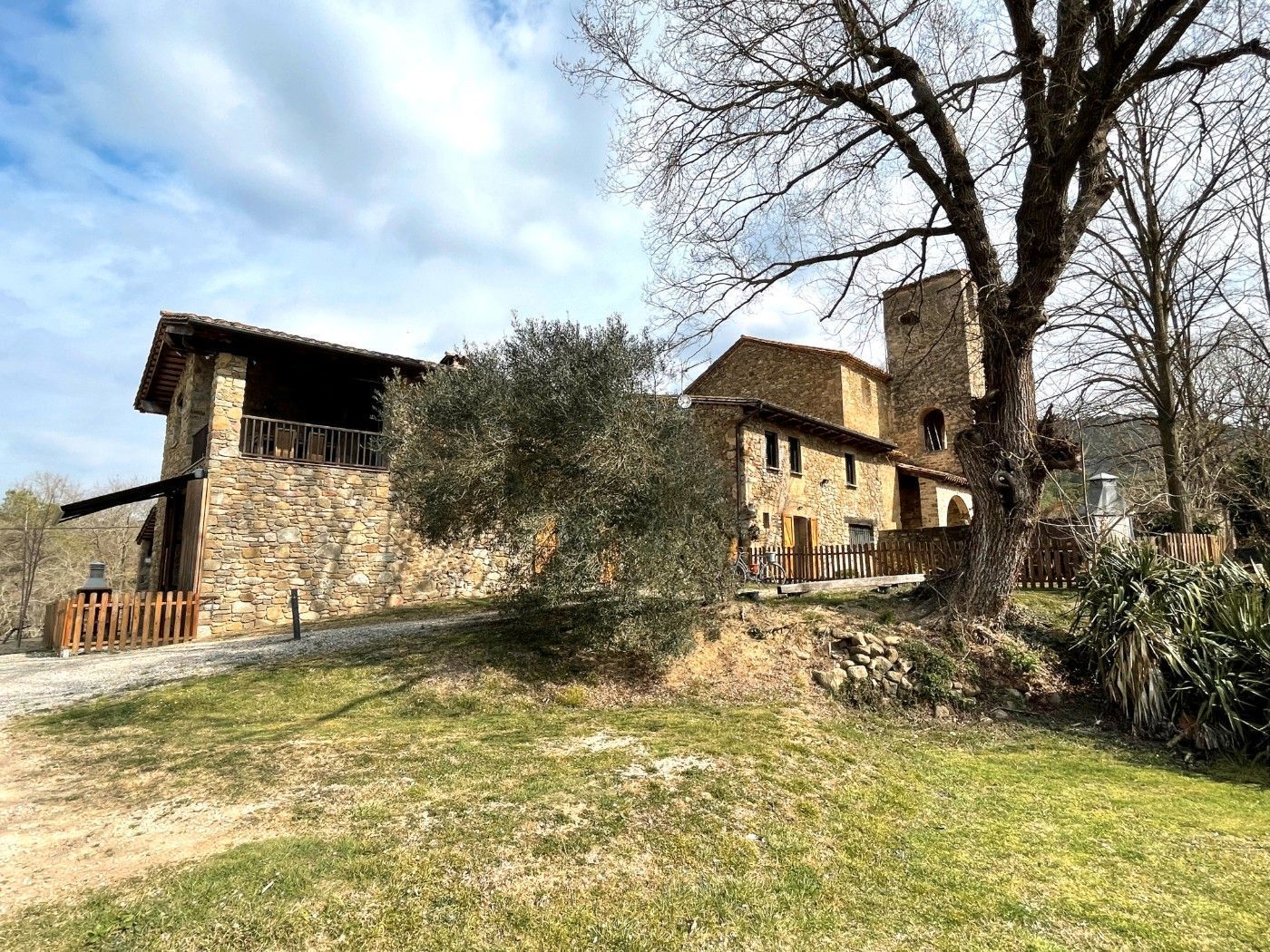 Exterior view of Country house for sale in Sant Miquel de Campmajor  with Storage room, Swimming Pool and Furnished