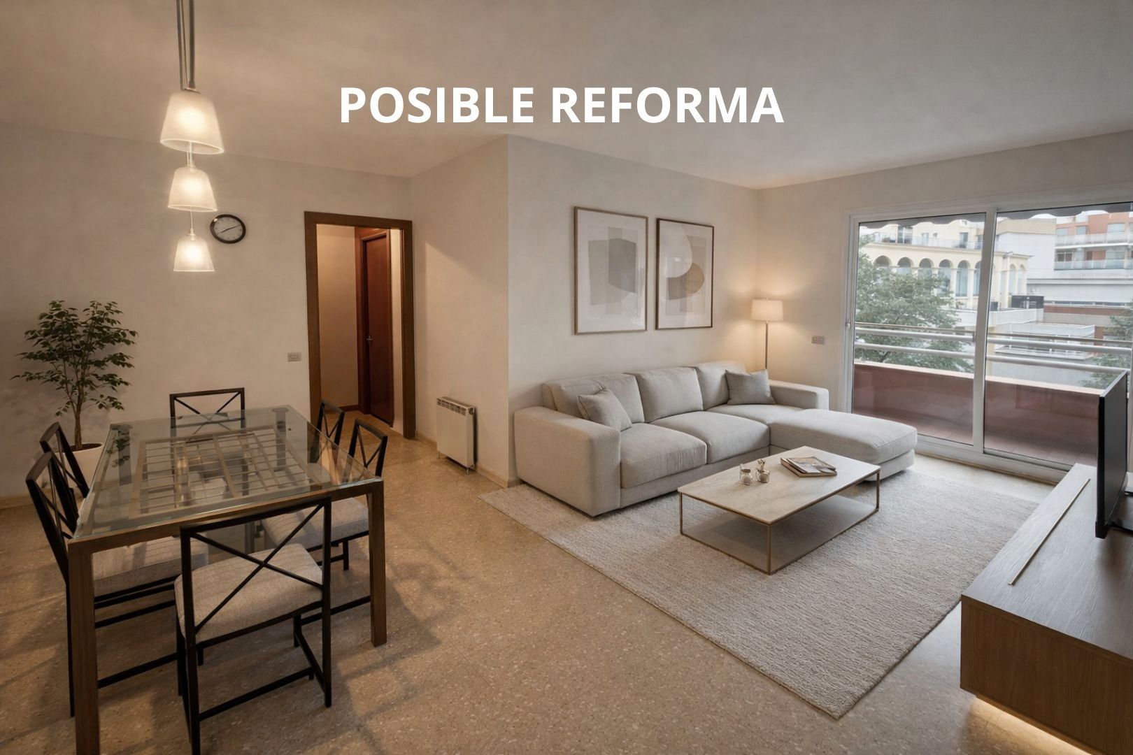 Sala d'estar de Pis en venda en Santa Coloma de Gramenet amb Balcó