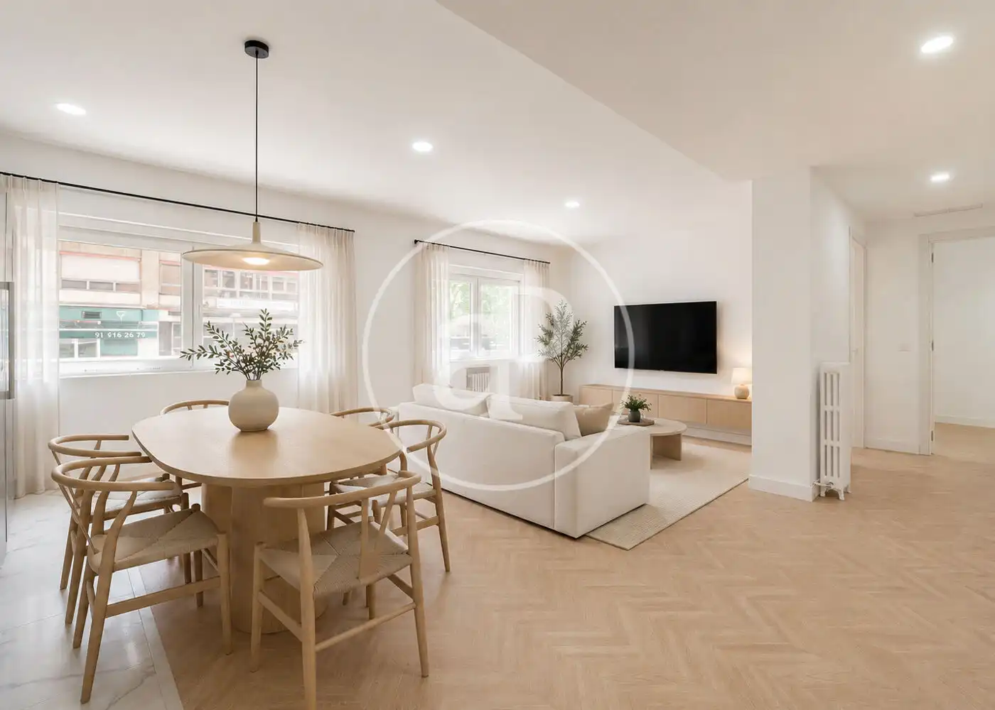 Living room of Flat for sale in Madrid  with Air Conditioner and Heating