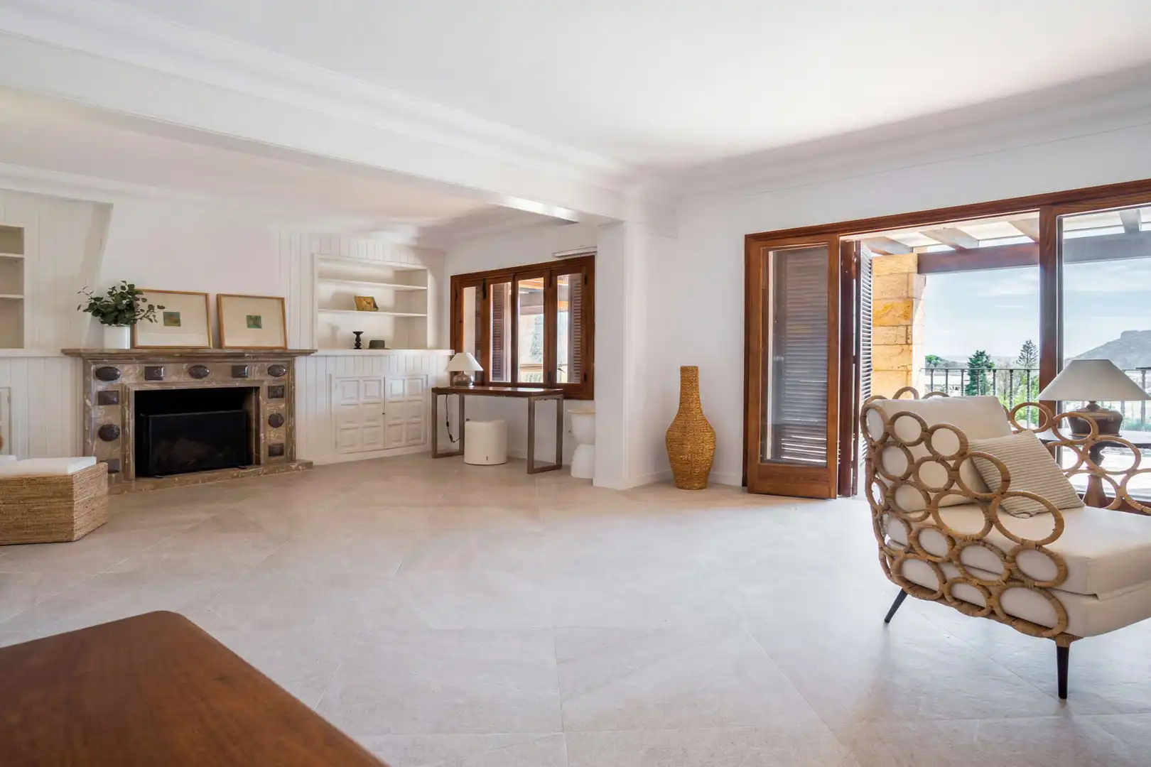 Living room of Houses for sale in Valldemossa  with Air Conditioner, Terrace and Furnished