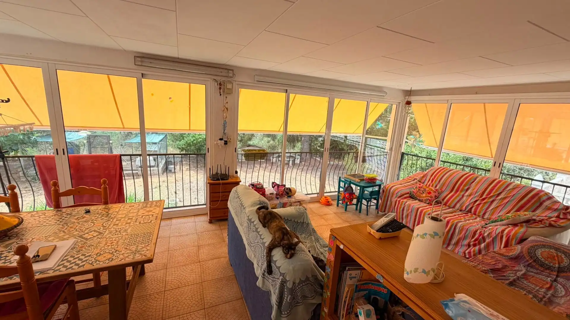 Balcony of Houses for sale in Alberic  with Air Conditioner, Heating and Private garden