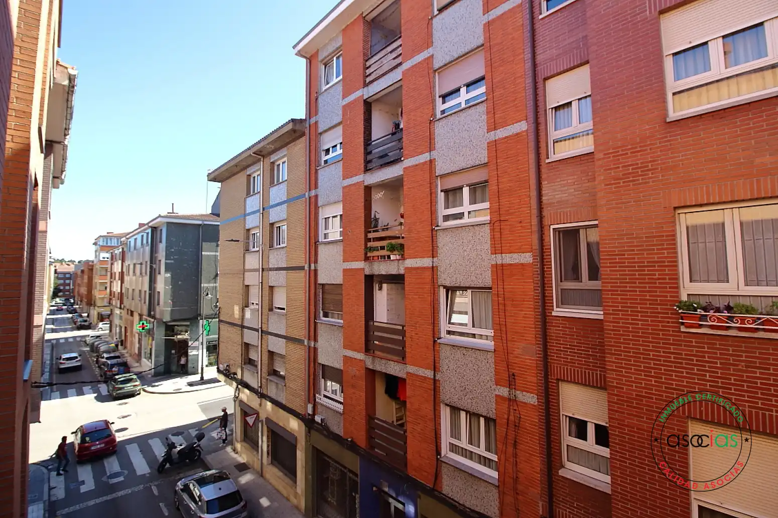 Vista exterior de Piso en venta en Gijón  con Calefacción, Parquet y Terraza