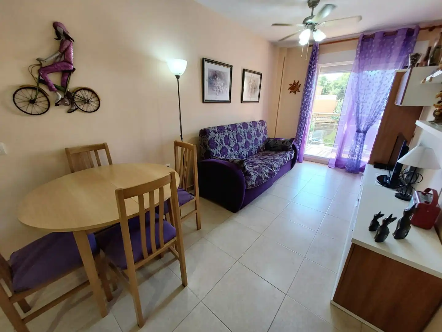 Sala de estar de Apartamento en venta en Oropesa del Mar / Orpesa con Aire acondicionado, Calefacción y Terraza