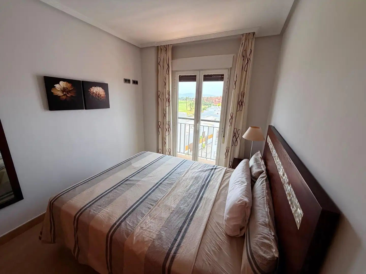 Schlafzimmer von Wohnung zur Miete in Los Alcázares mit Klimaanlage, Terrasse und Gemeinschaftspool