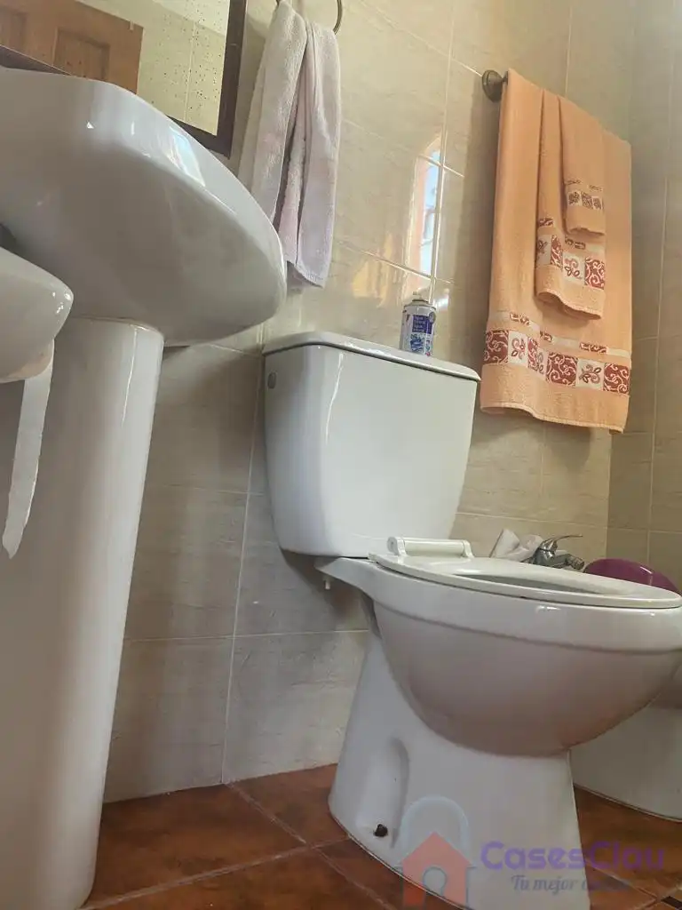 Baño de Casa o chalet en venta en La Pobla de Tornesa con Aire acondicionado, Calefacción y Terraza