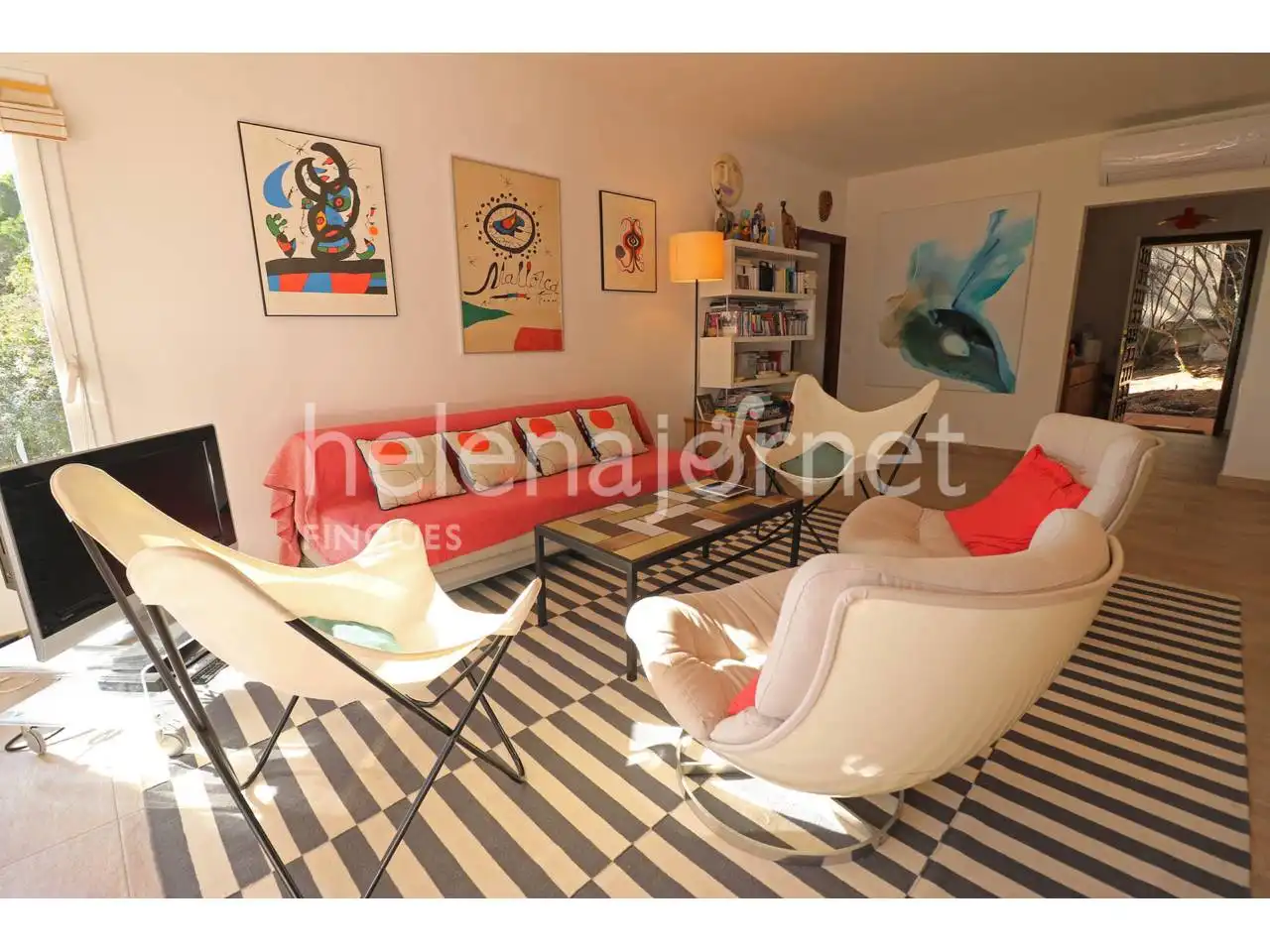 Sala d'estar de Casa o xalet en venda en Santa Cristina d'Aro amb Aire condicionat, Calefacció i Jardí privat