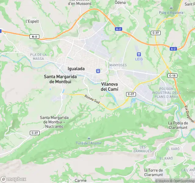 Vista exterior de Piso en venta en Igualada