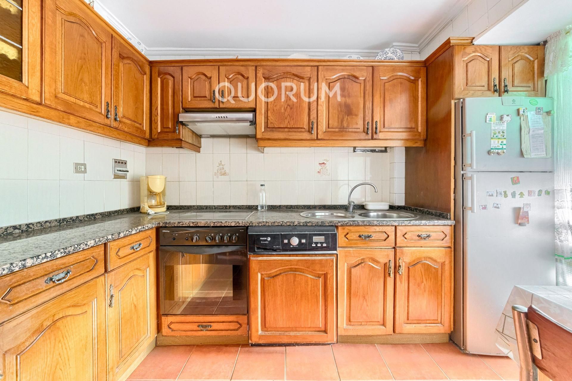 Kitchen of Flat for sale in Basauri   with Heating, Terrace and Furnished