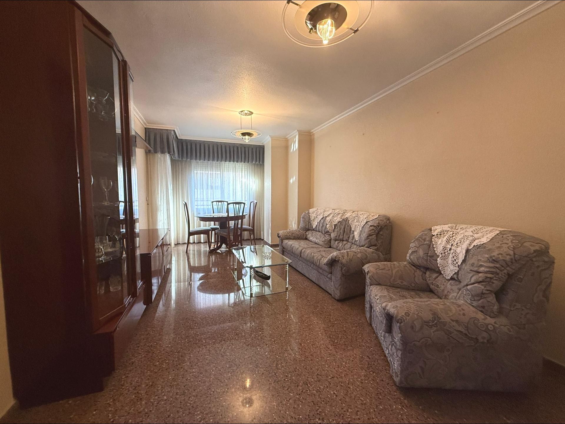 Living room of Flat for sale in Alicante / Alacant  with Air Conditioner, Terrace and Balcony