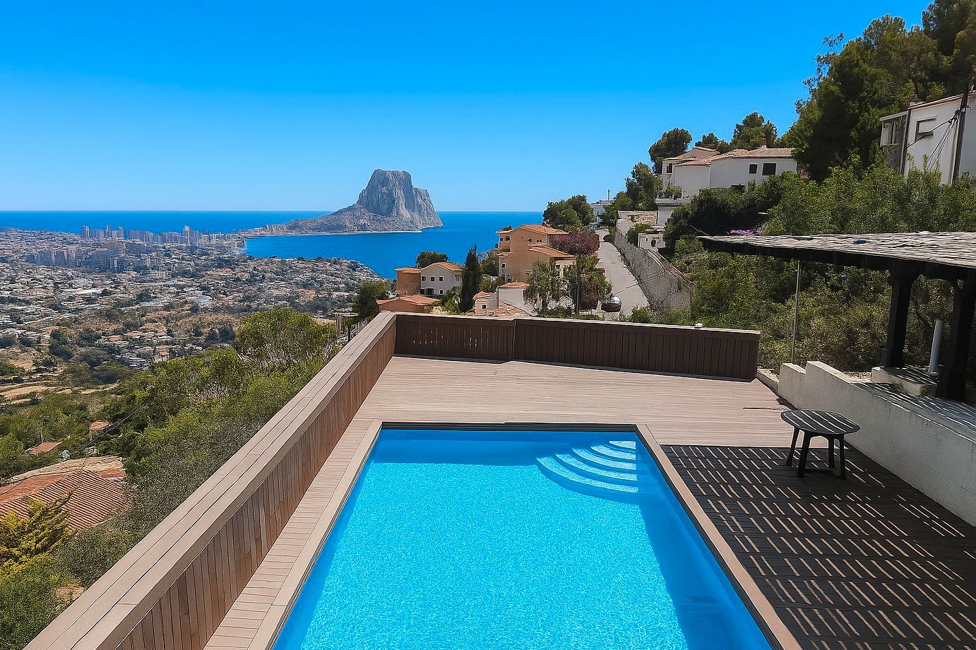 Piscina de Casa o xalet en venda en Calpe / Calp amb Aire condicionat, Calefacció i Jardí privat
