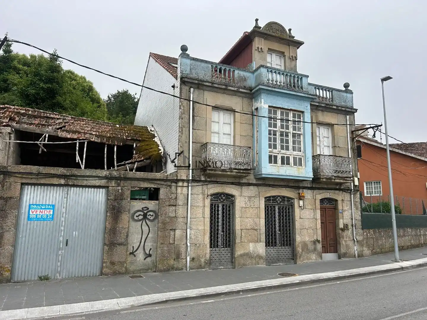 Vista exterior de Casa o xalet en venda en Pontevedra Capital  amb Jardí privat
