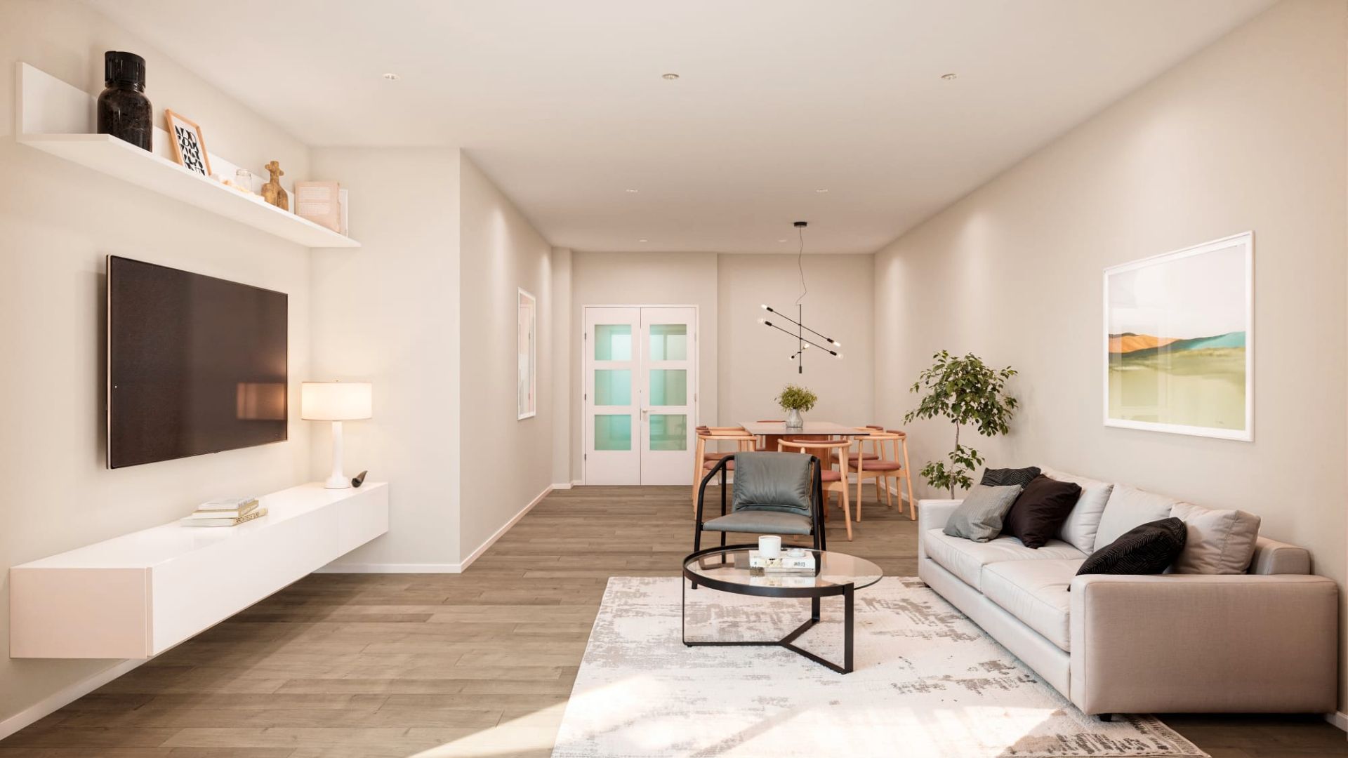 Sala de estar de Casa adosada en venta en Cambrils con Aire acondicionado, Calefacción y Jardín privado