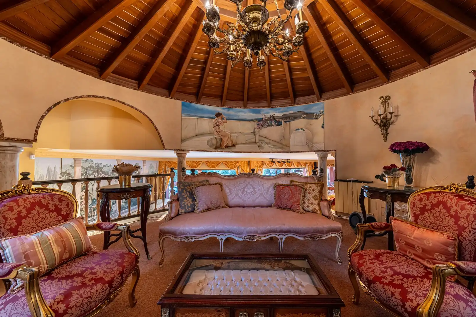 Wohnzimmer von Country house zum Verkauf in Benahavís mit Terrasse