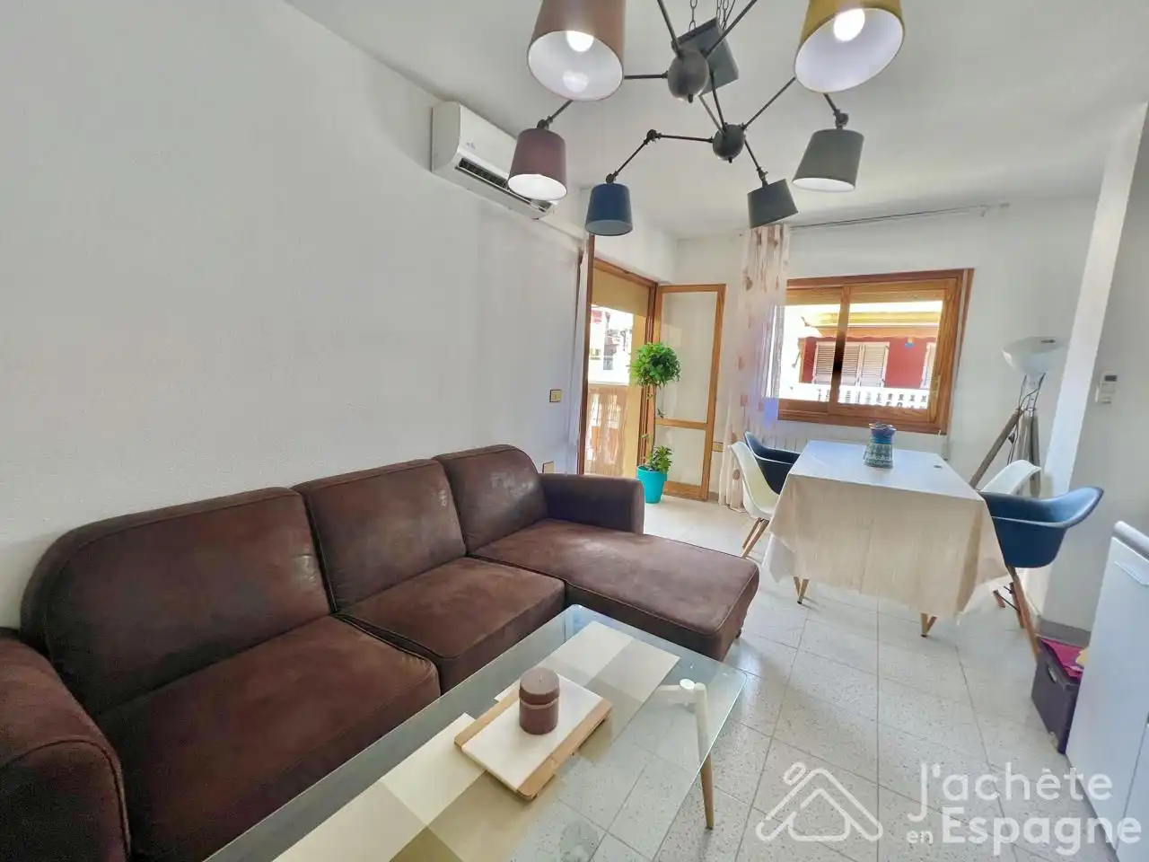 Sala de estar de Piso en venta en Moncofa con Aire acondicionado, Terraza y Amueblado