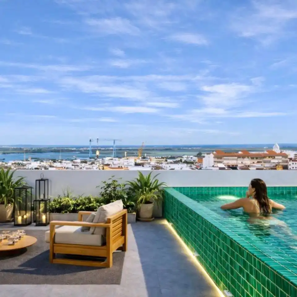 Terraza de Piso en venta en Huelva con Aire acondicionado, Terraza y Piscina comunitaria