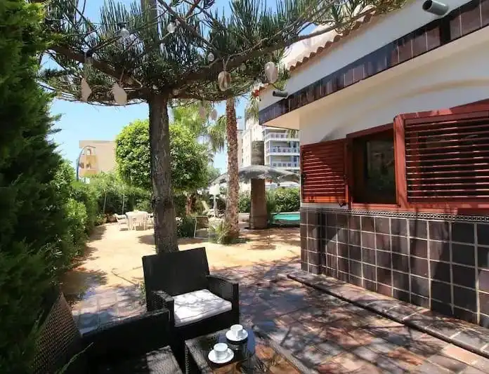Terraza de Casa o chalet de alquiler en La Manga del Mar Menor con Calefacción, Jardín privado y Terraza
