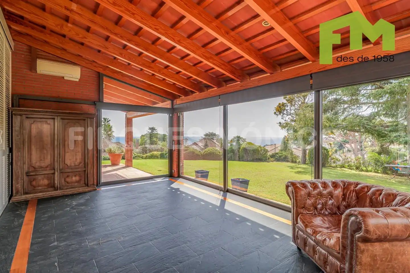 Terraza de Casa o chalet en venta en Teià con Aire acondicionado, Calefacción y Jardín privado