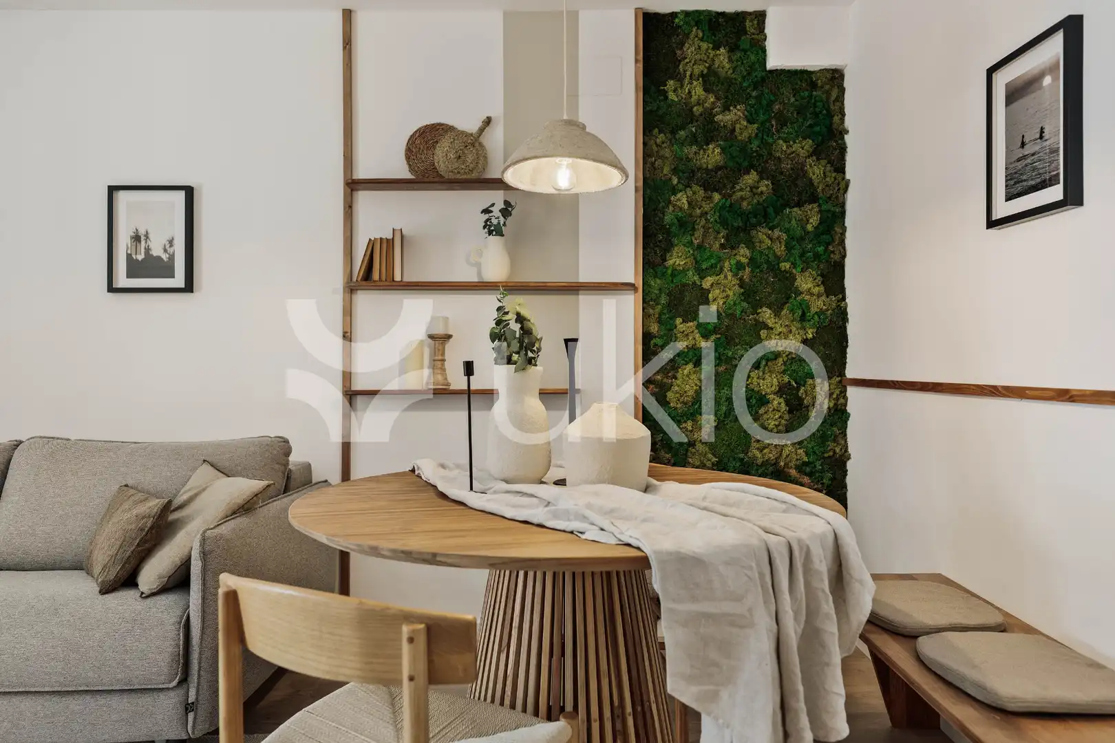 Comedor de Apartamento de alquiler en Barcelona con Aire acondicionado, Calefacción y Amueblado