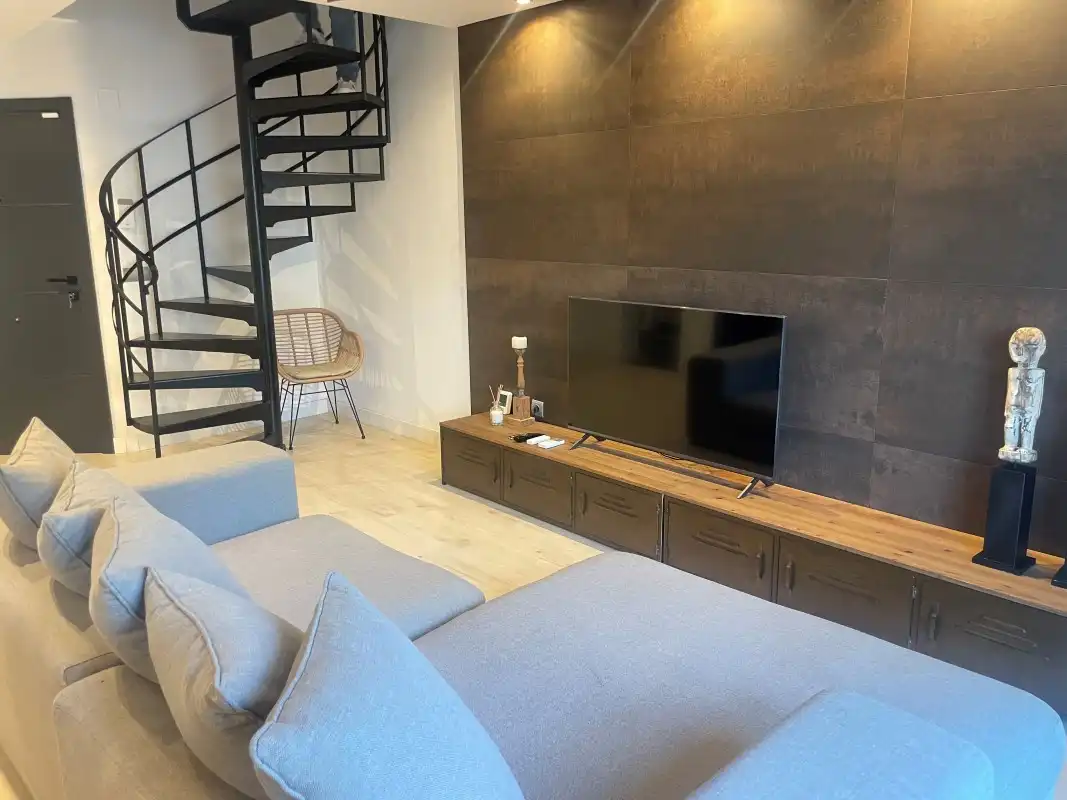 Sala de estar de Ático en venta en Daimús con Aire acondicionado, Jardín privado y Terraza