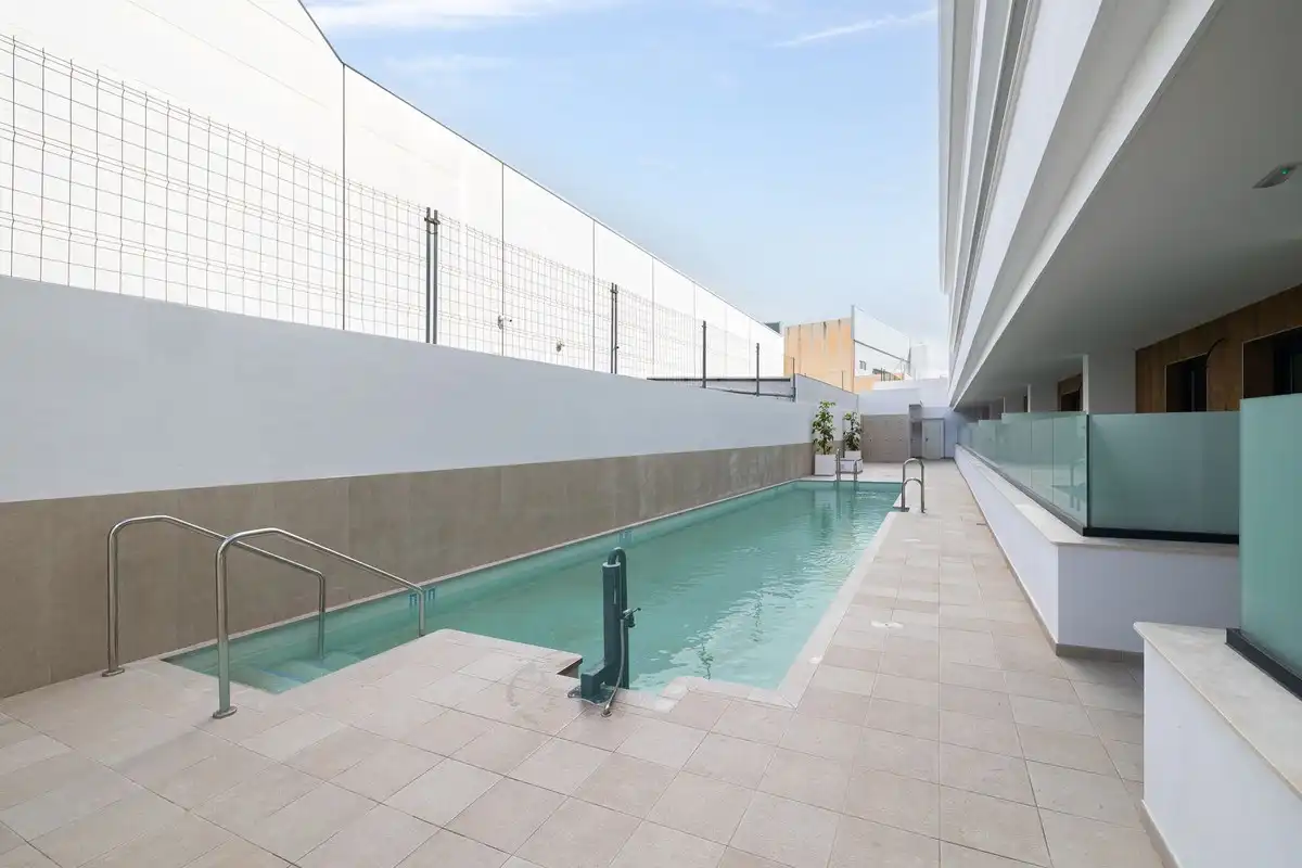 Swimming pool of Apartments for rent in Mijas  with Air Conditioner, Heating and Terrace