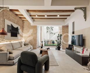 Living room of Apartment to rent in  Barcelona Capital  with Air Conditioner, Heating and Terrace