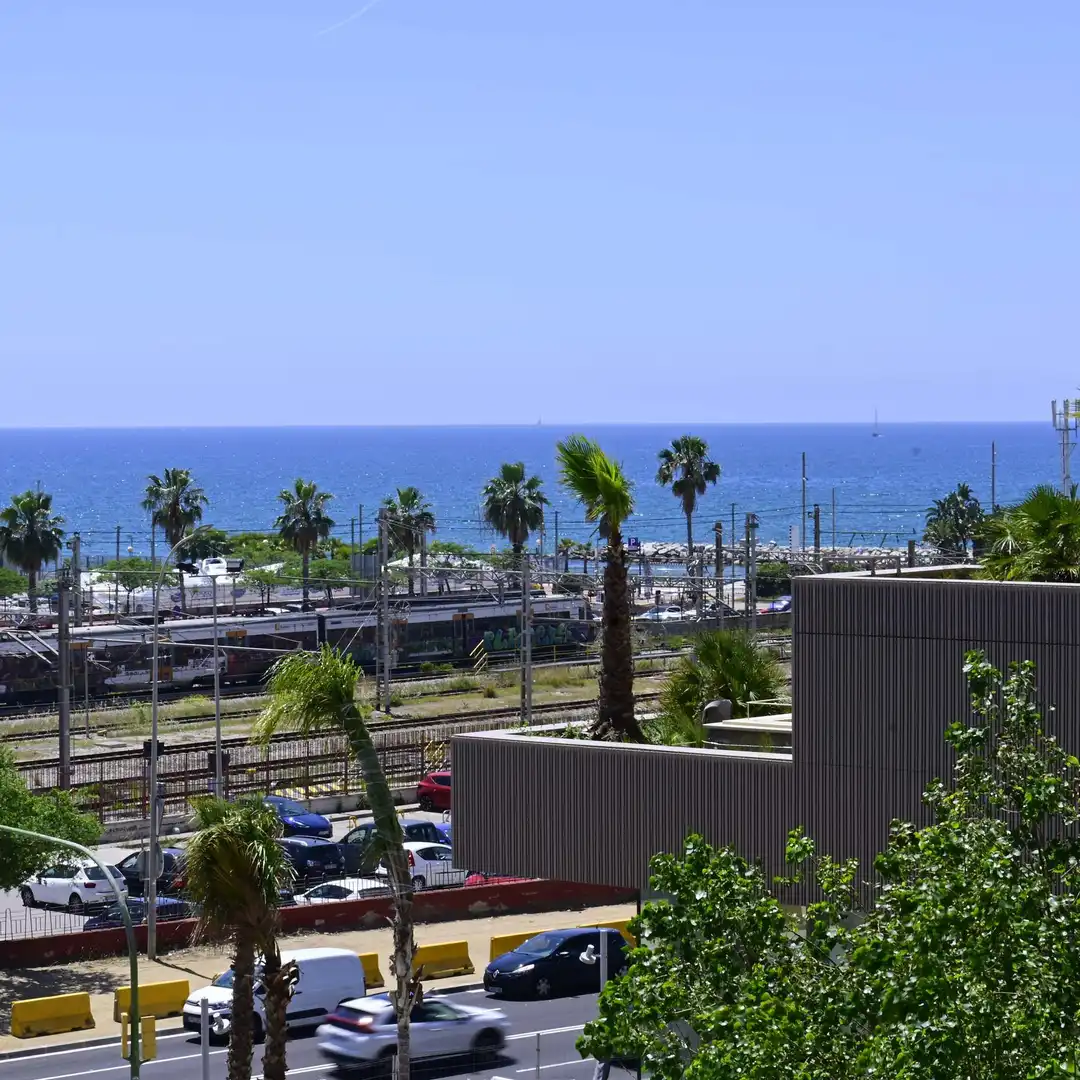 Vista exterior de Piso en venta en Mataró con Aire acondicionado, Calefacción y Terraza
