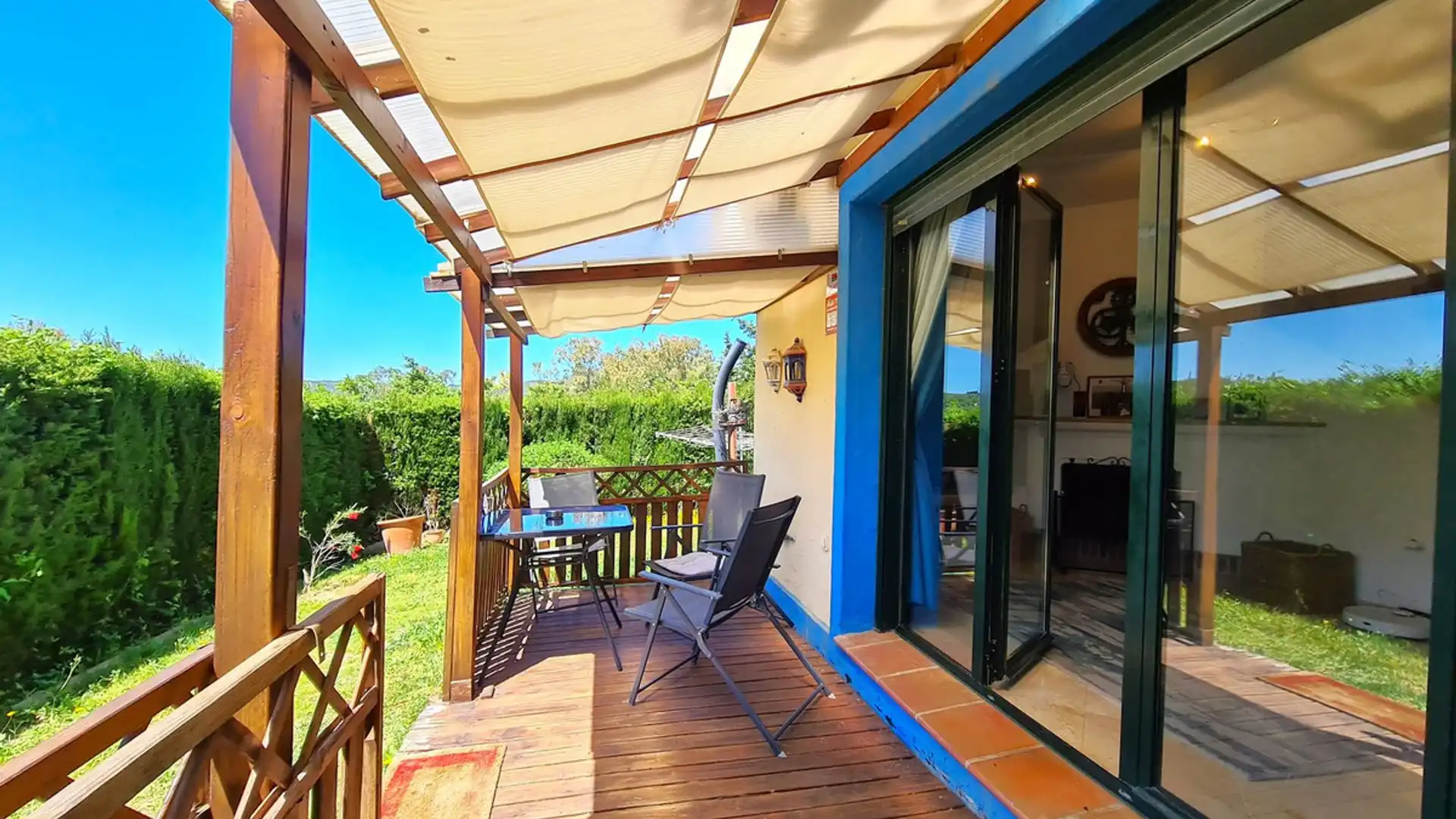 Terrace of Single-family semi-detached for sale in Manilva  with Air Conditioner and Private garden