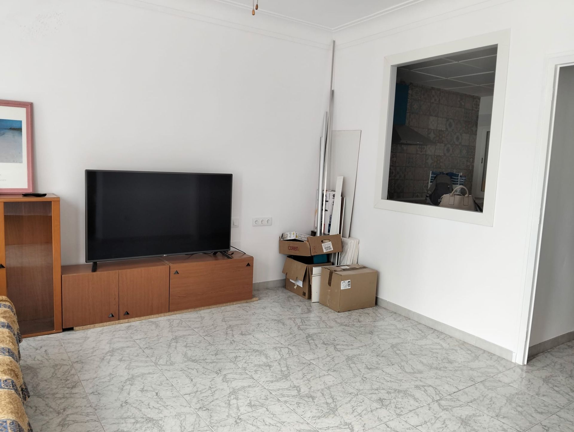 Living room of Flat for sale in Sant Carles de la Ràpita  with Heating, Terrace and Furnished