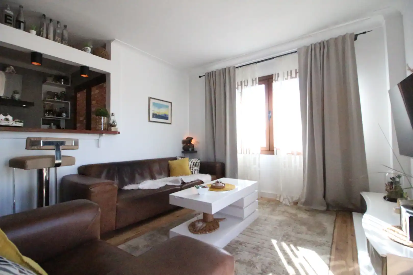 Wohnzimmer von Dachboden zum Verkauf in  Palma de Mallorca mit Klimaanlage, Heizung und Terrasse