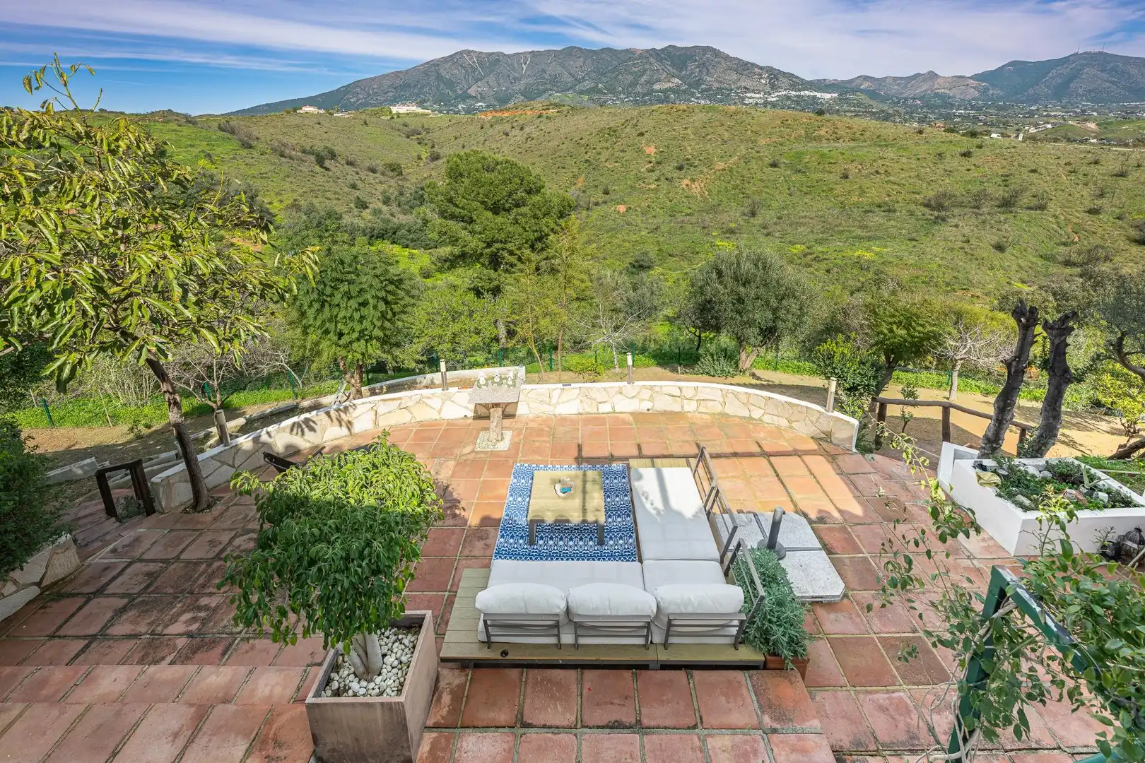 Terrassa de Casa o xalet en venda en Mijas amb Aire condicionat, Calefacció i Jardí privat