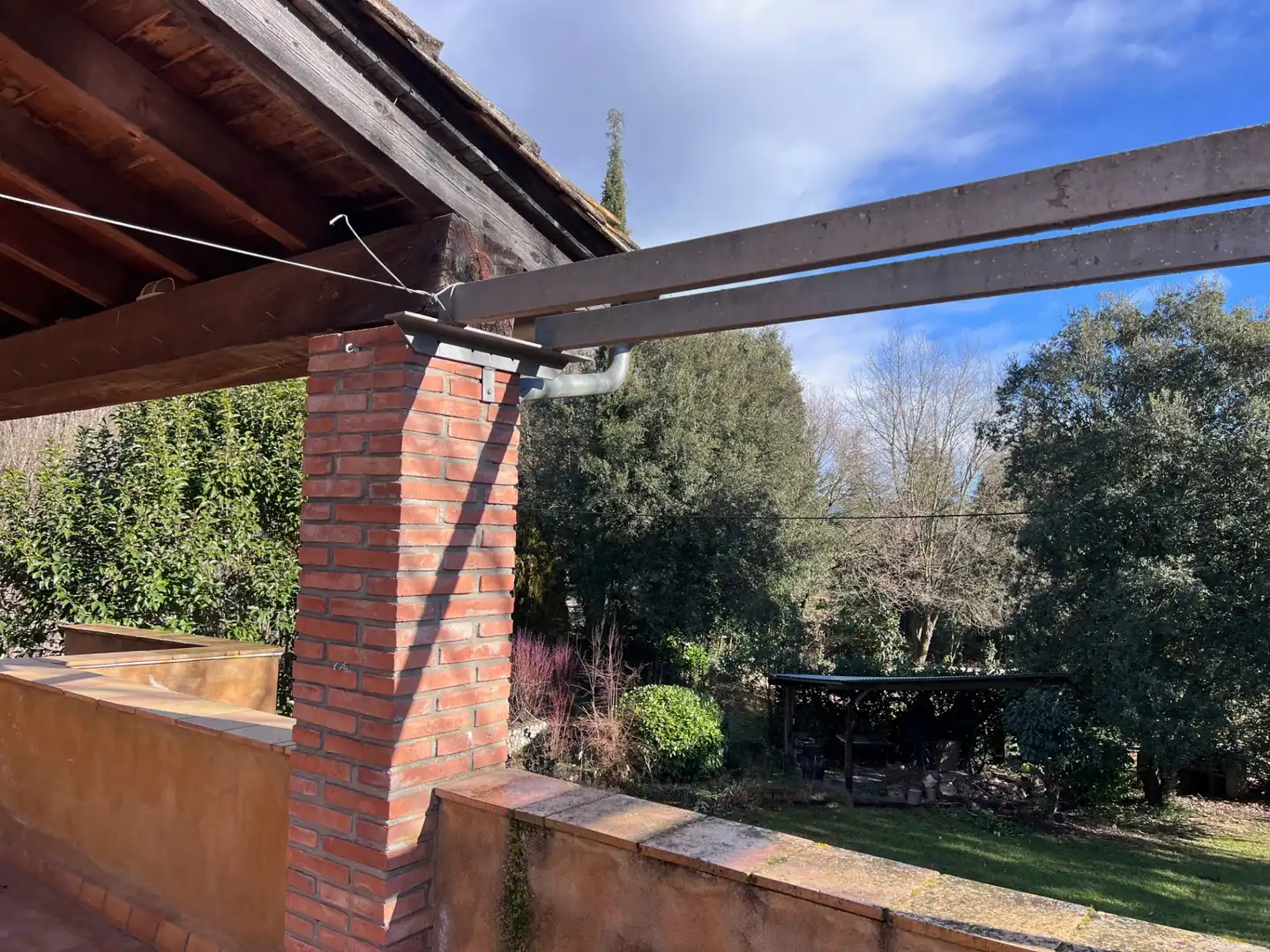 Jardí de Finca rústica en venda en Mieres (Girona) amb Aire condicionat, Jardí privat i Parquet