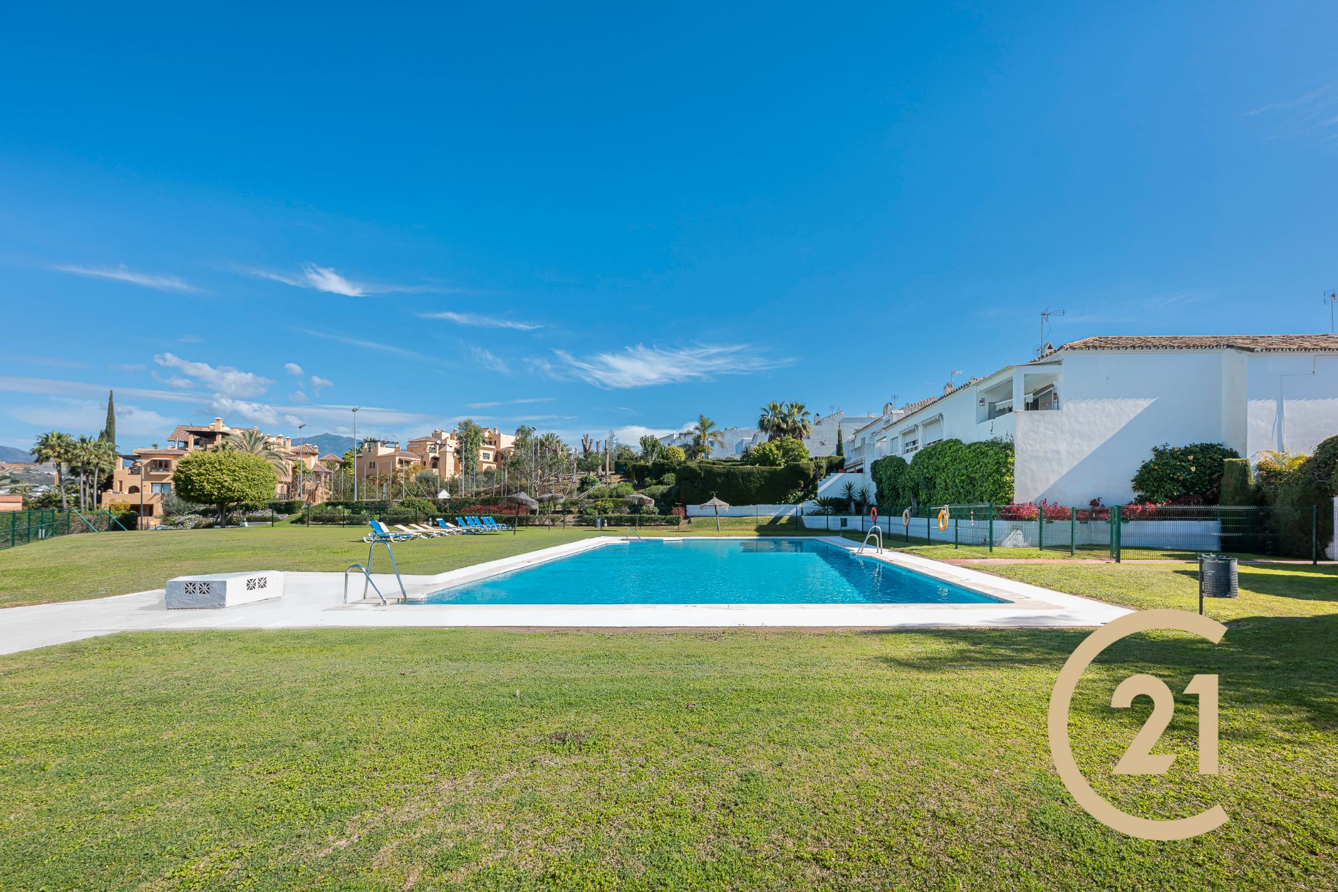 Jardín de Apartamento en venta en Estepona con Aire acondicionado, Horno y Lavadora